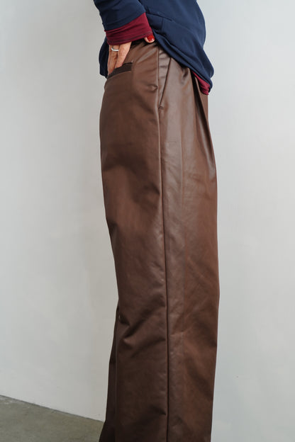 Arti Leather Pants / BROWN -10月25-31日発送-