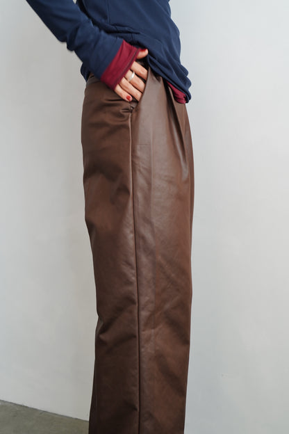 Arti Leather Pants / BROWN -10月25-31日発送-