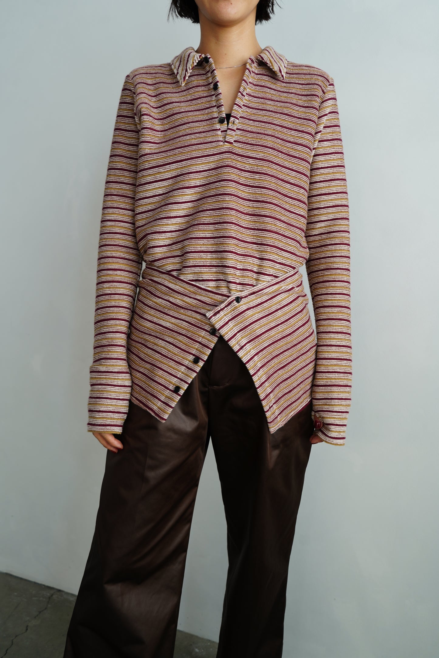 Multi Border Shirts / BROWN