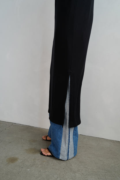 Smooth Sheer Onepiece / BLACK