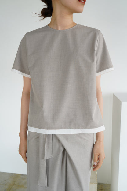 Essential Half Top / BEIGE -7月10-15日発送-