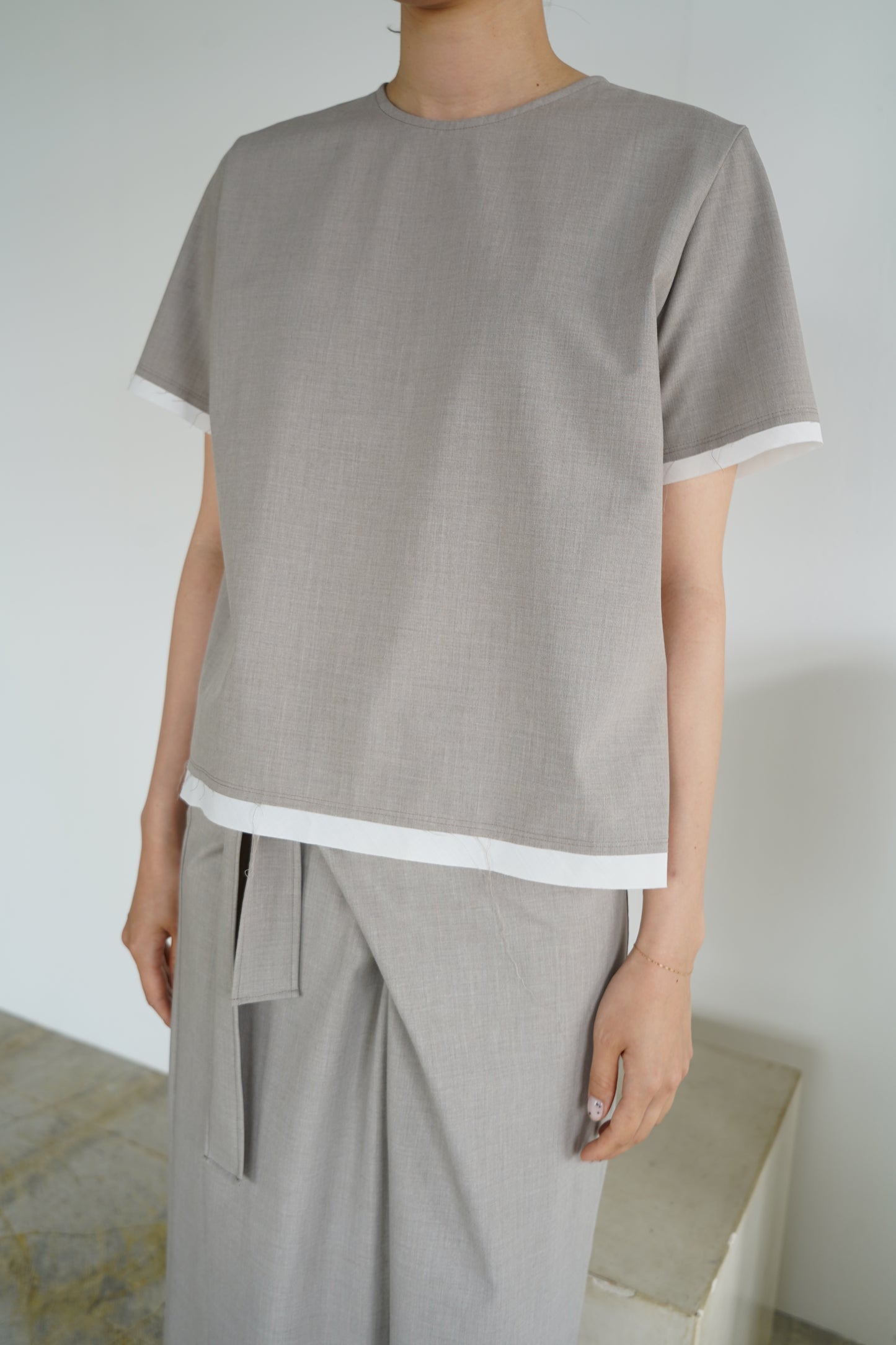 Essential Half Top / BEIGE -7月10-15日発送-