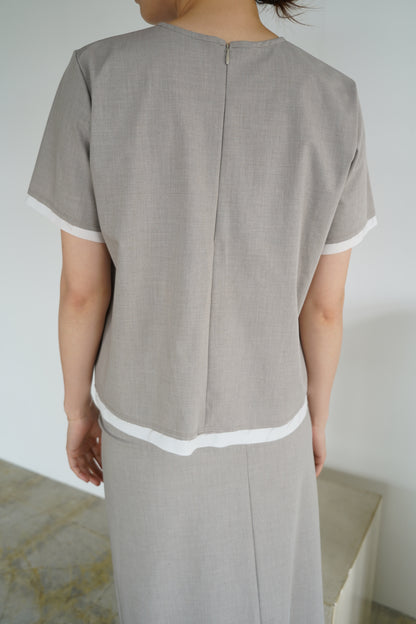 Essential Half Top / BEIGE -7月10-15日発送-