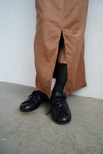 Soft Suede Dress / BROWN -10月20-25日発送-
