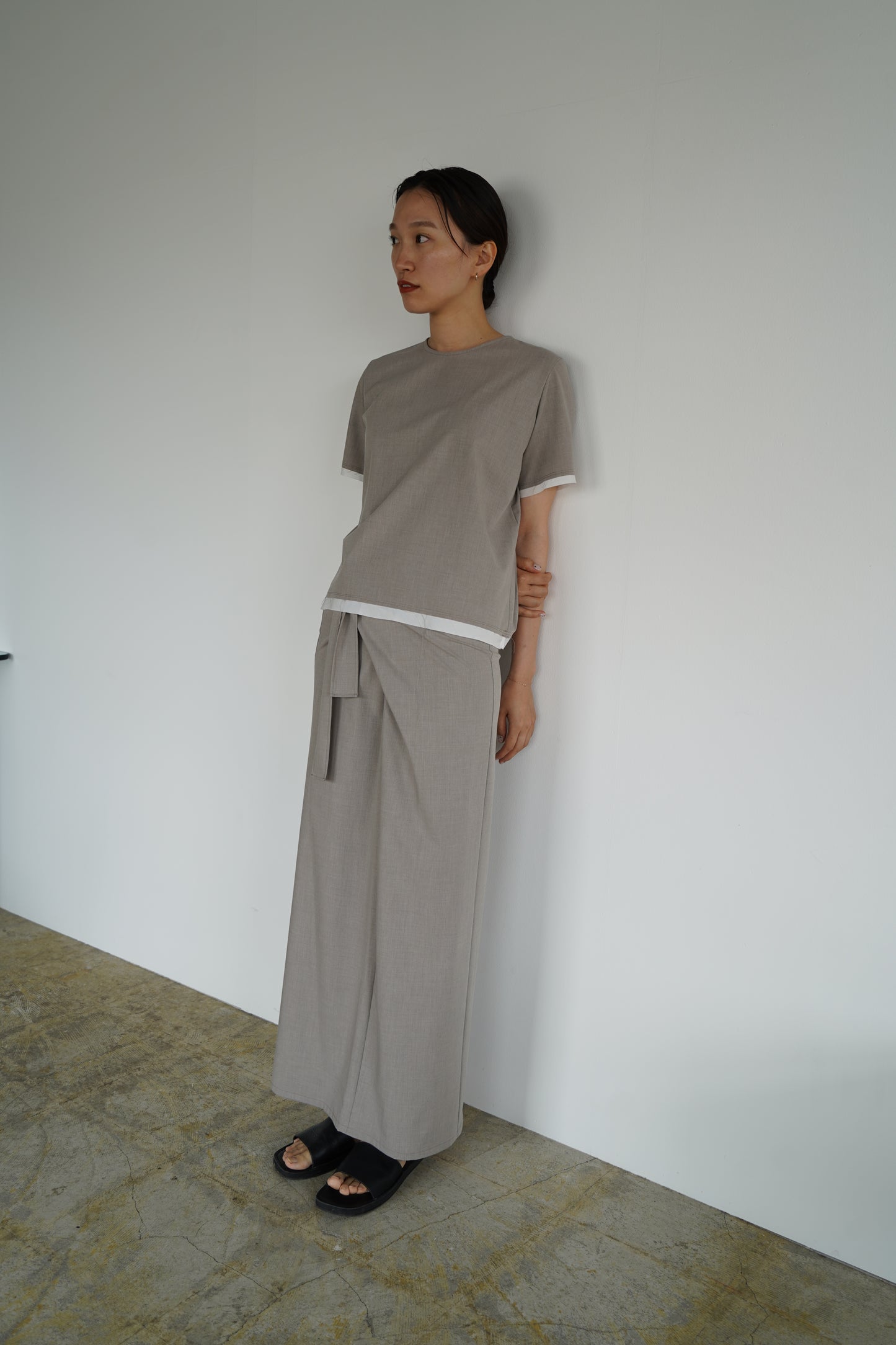 Essential Wrap Skirt / BEIGE -7月10-15日発送-