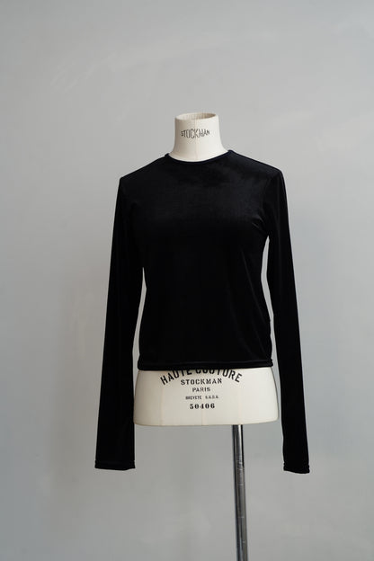 Velour Pullover / BLACK