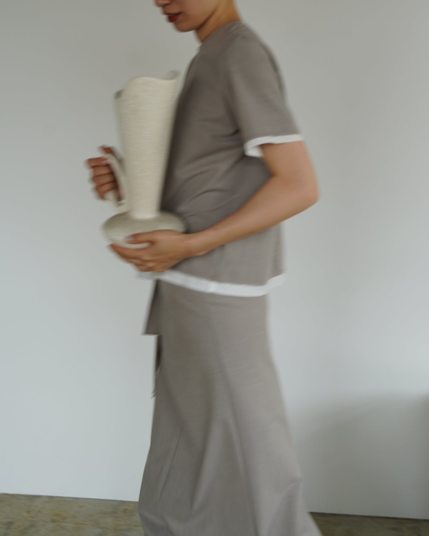 Essential Half Top / BEIGE -7月10-15日発送-