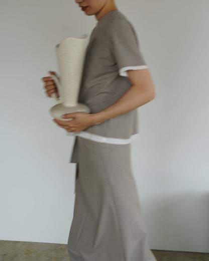 Essential Half Top / BEIGE -7月10-15日発送-