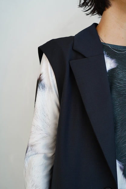 Tailored Vest / BLACK