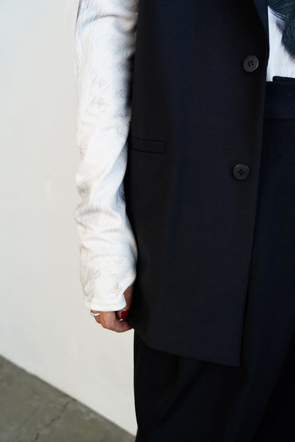 Tailored Vest / BLACK