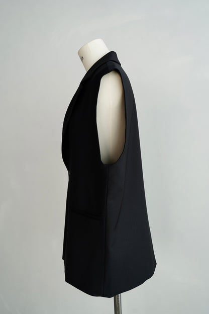 Tailored Vest / BLACK