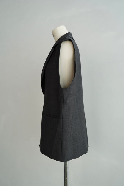 Tailored Vest / CHARCOALGRAY