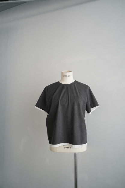 Essential Half Top / PINSTRIPE -7月10-15日発送-