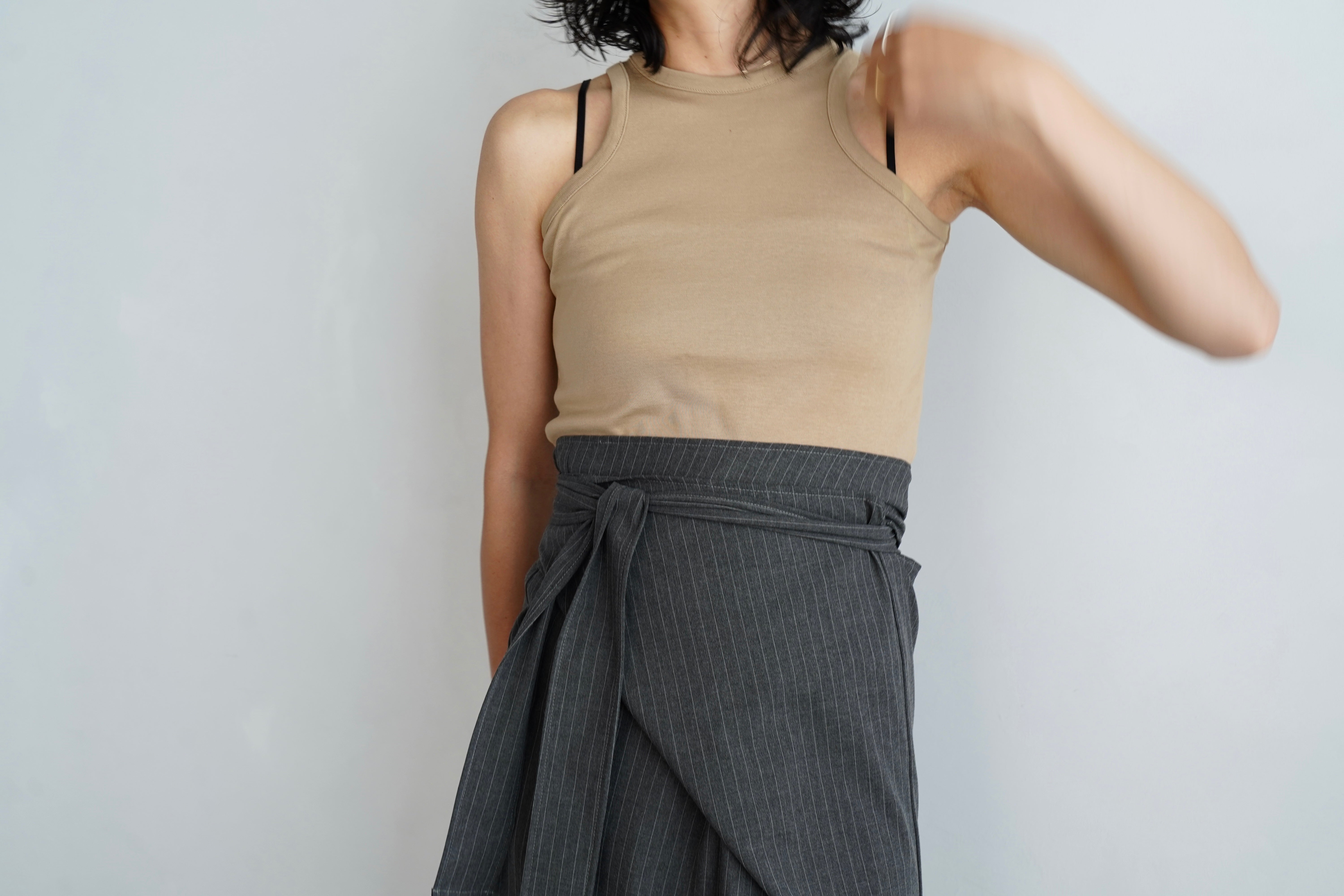 Essential Wrap Skirt / PINSTRIPE -7月10-15日発送- – &her