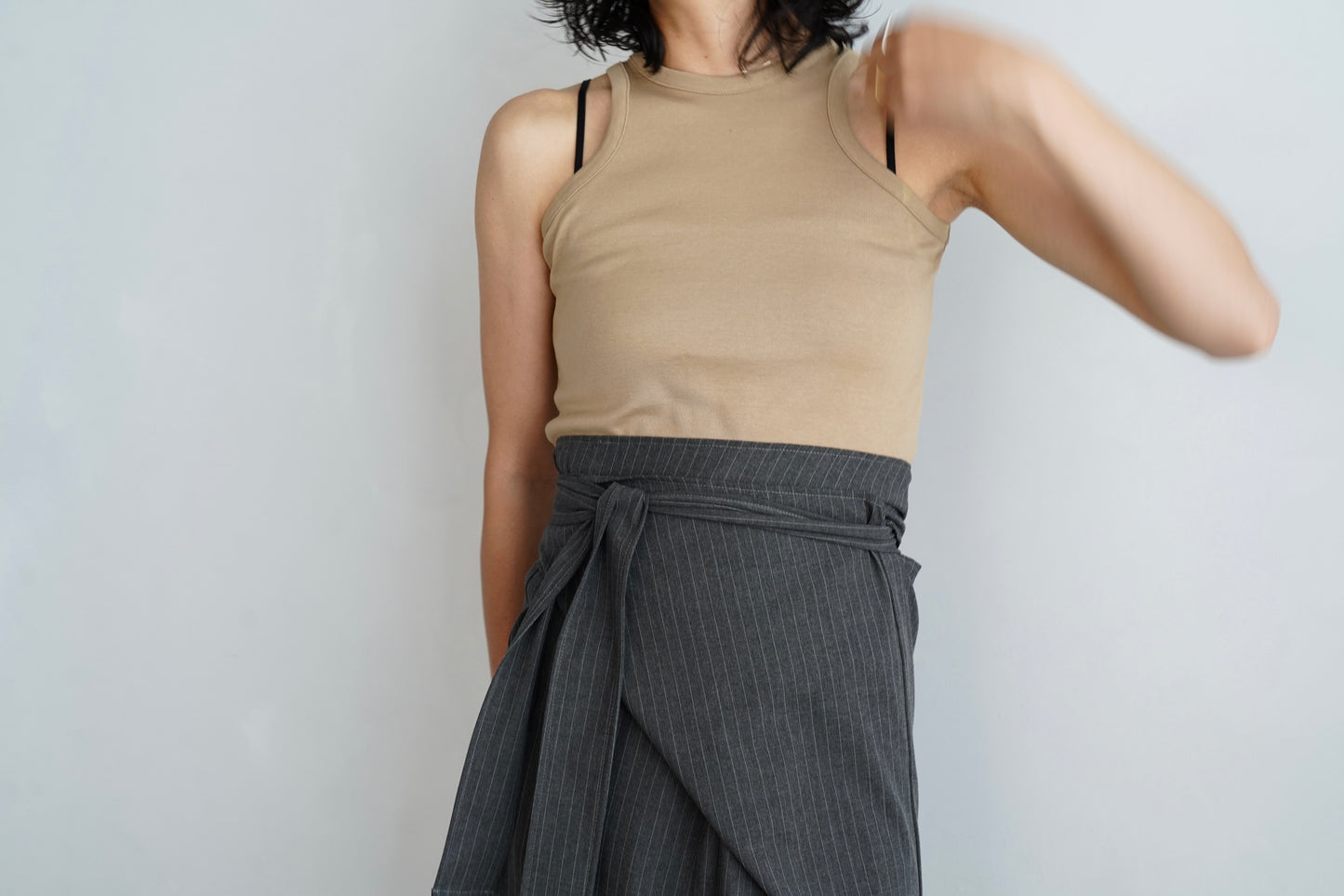 Essential Wrap Skirt / PINSTRIPE -7月10-15日発送-