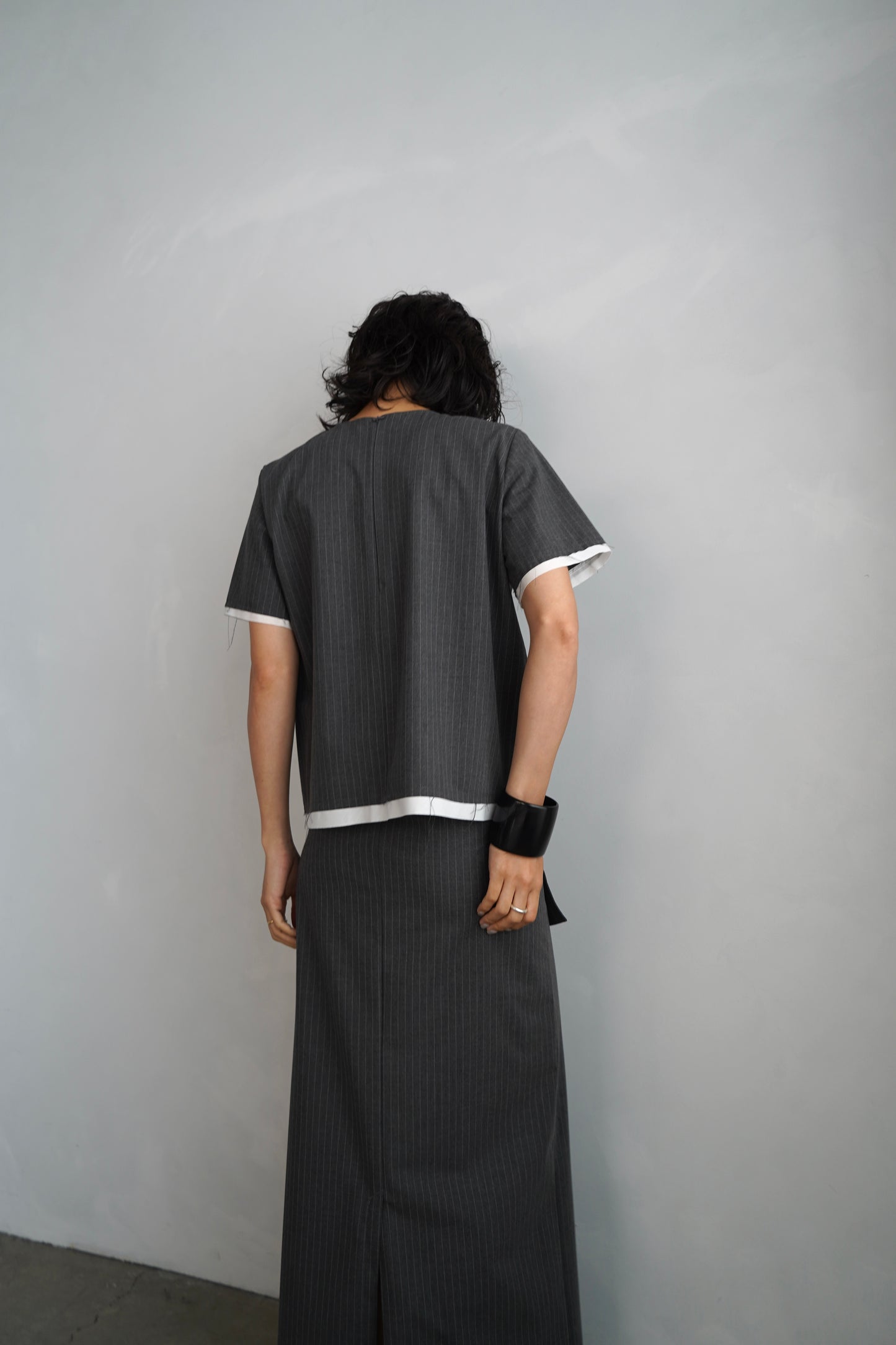 Essential Half Top / PINSTRIPE -7月10-15日発送-