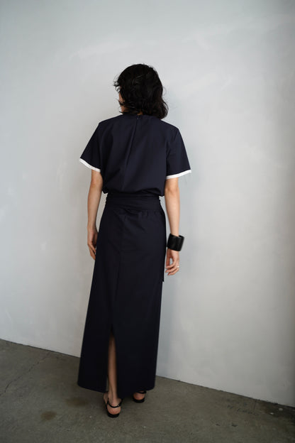Essential Half Top / NAVY -7月10-15日発送-
