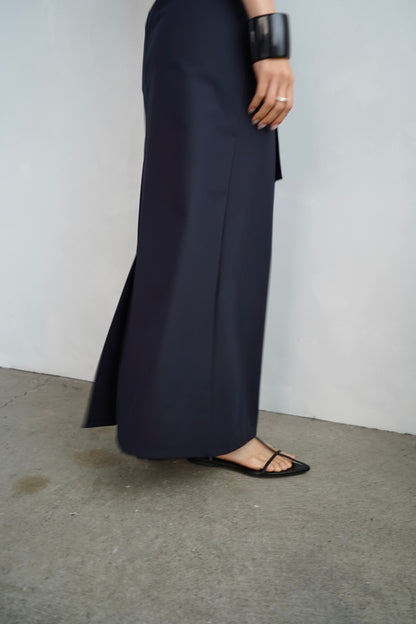 Essential Wrap Skirt / NAVY- 7月10-15日発送-