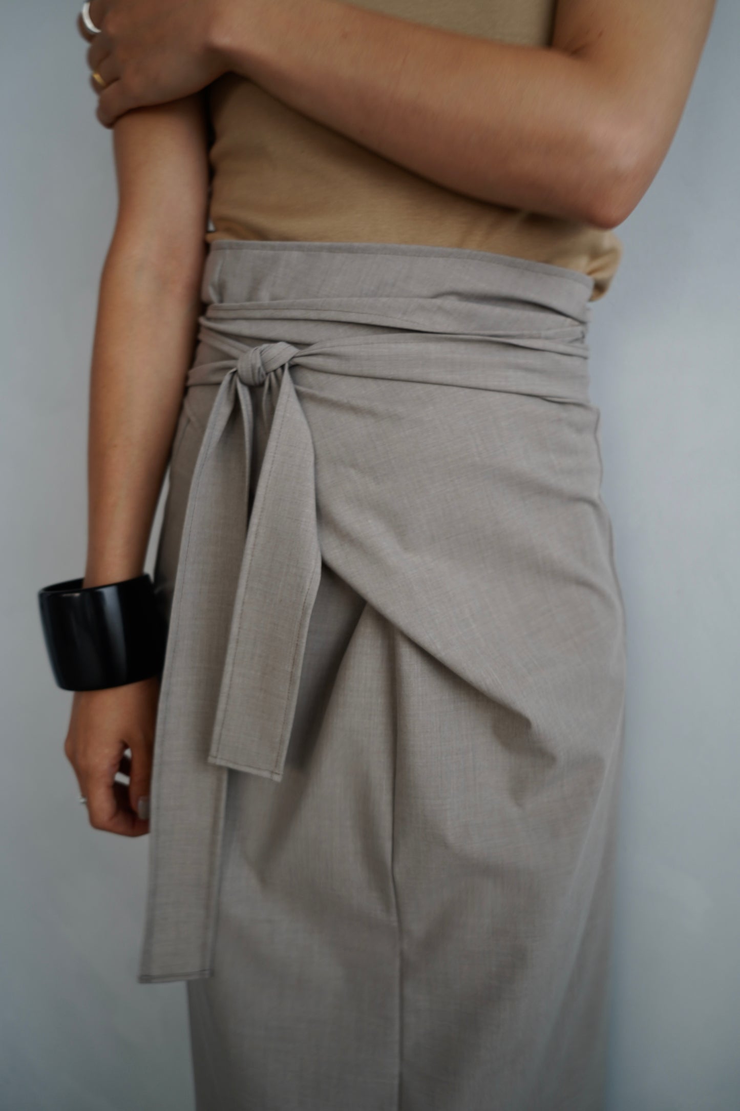 Essential Wrap Skirt / BEIGE -7月10-15日発送-
