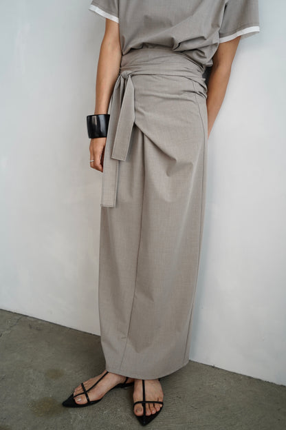 Essential Wrap Skirt / BEIGE -7月10-15日発送-