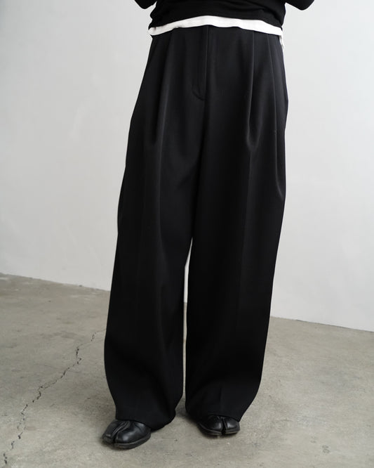 Wool Tack Pants / BLACK -11月26-28日発送-