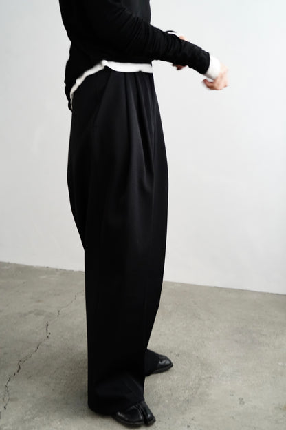Wool Tack Pants / BLACK -11月26-28日発送-