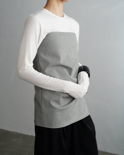 Patterned Bustier / BLACKWHITE