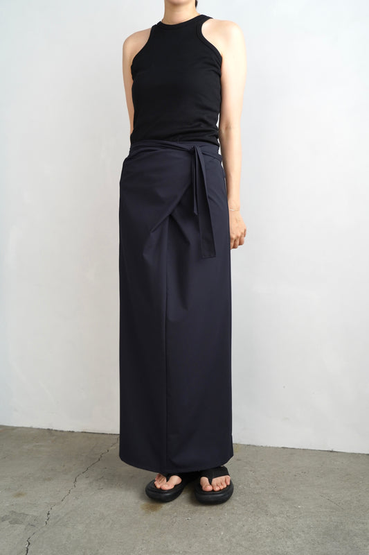 Essential Wrap Skirt / NAVY- 7月10-15日発送-