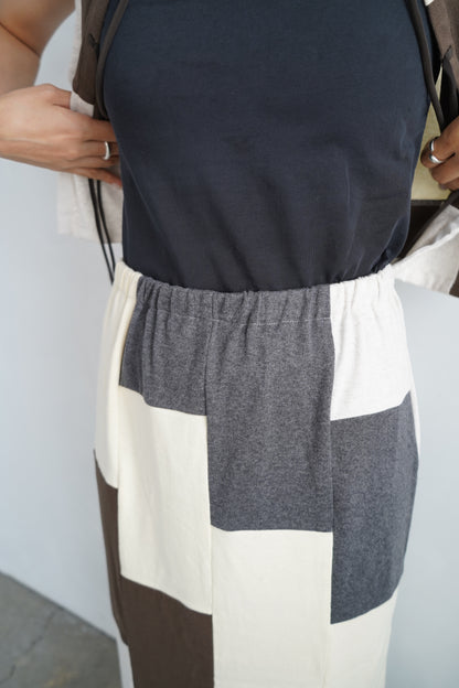 Patchwork Skirt / IVORYBROWN -8月5-10日発送-