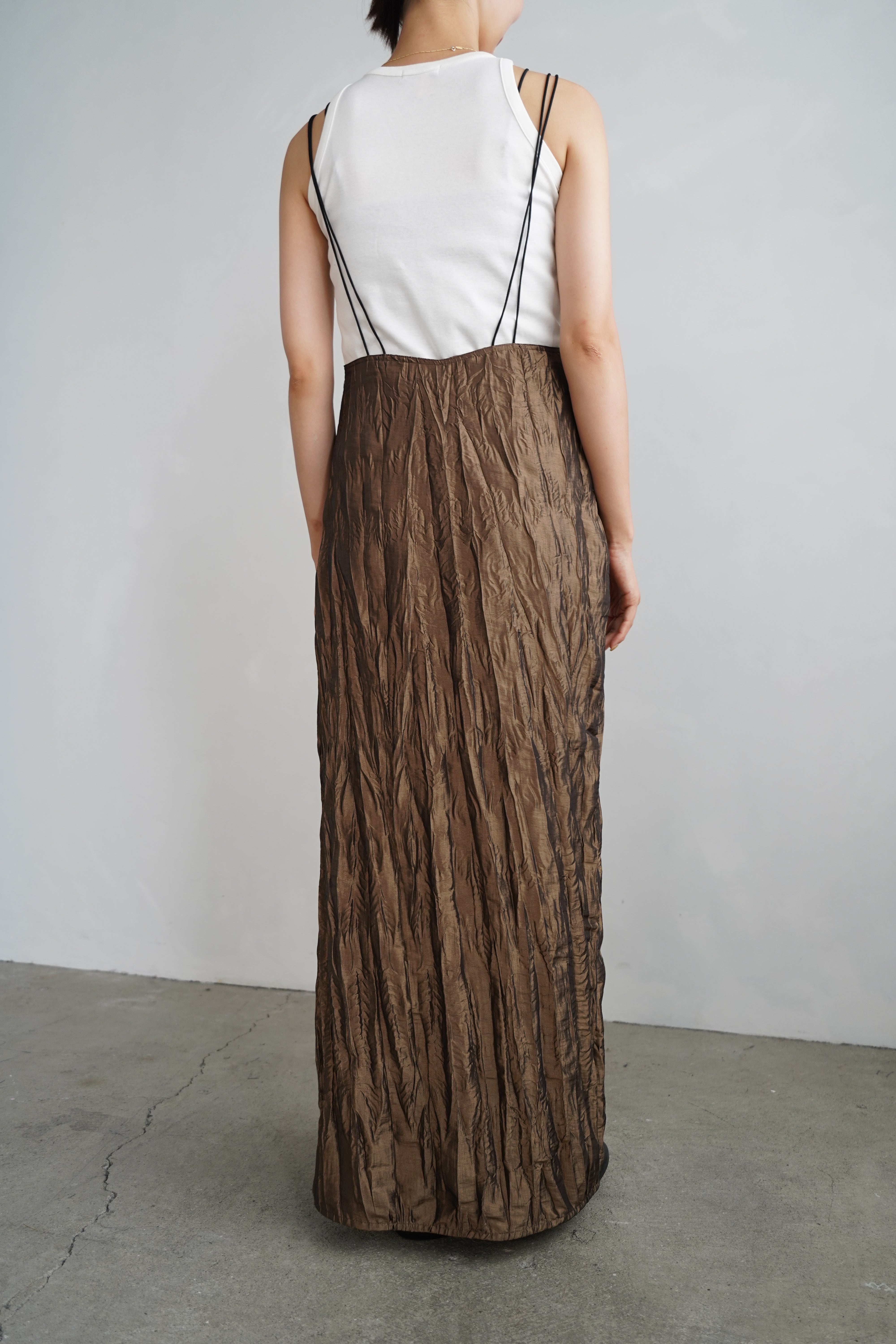 Washer Cami Dress / GOLD -8月10日発送- – &her