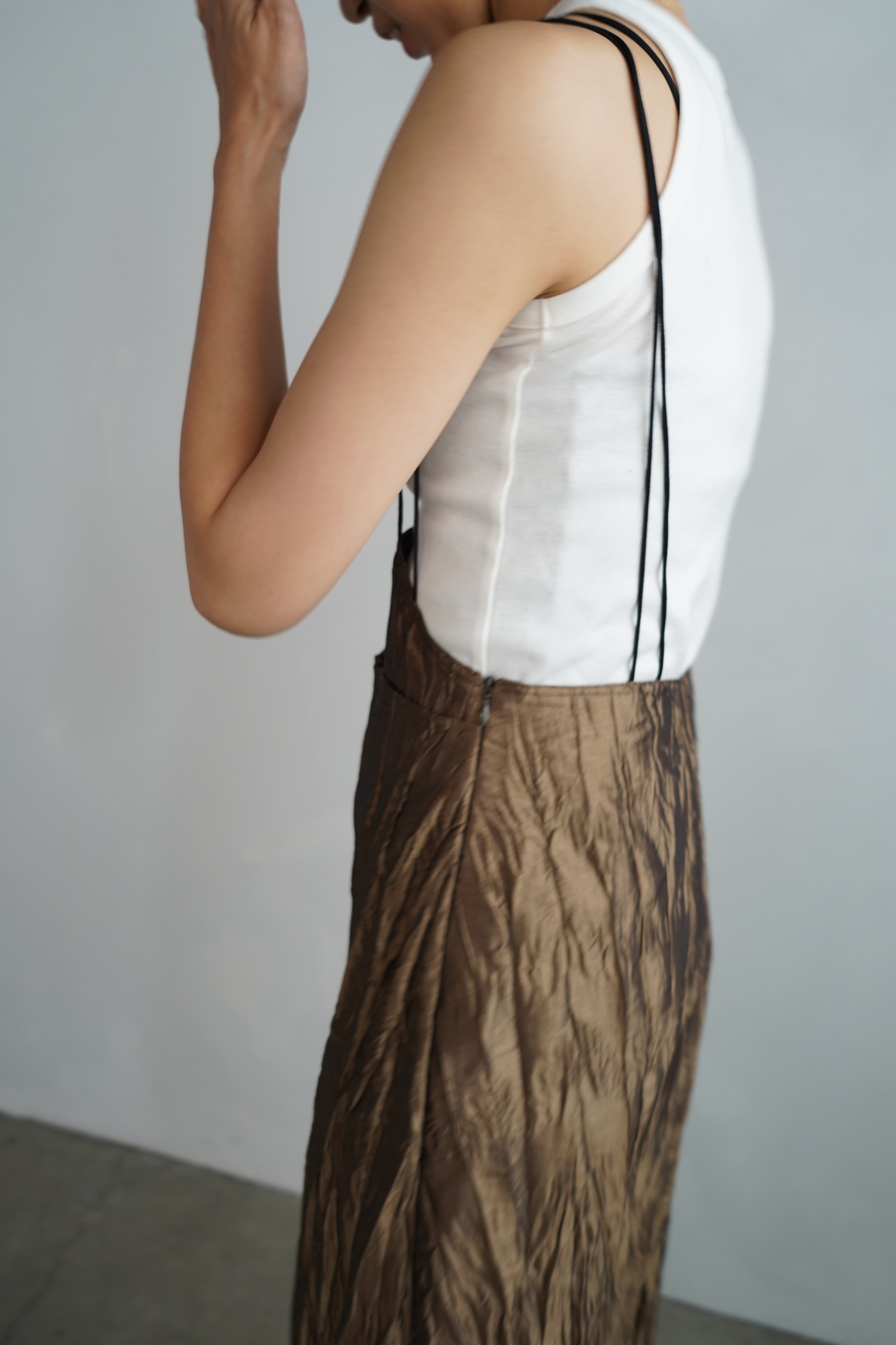 Washer Cami Dress / GOLD -8月10日発送- – &her