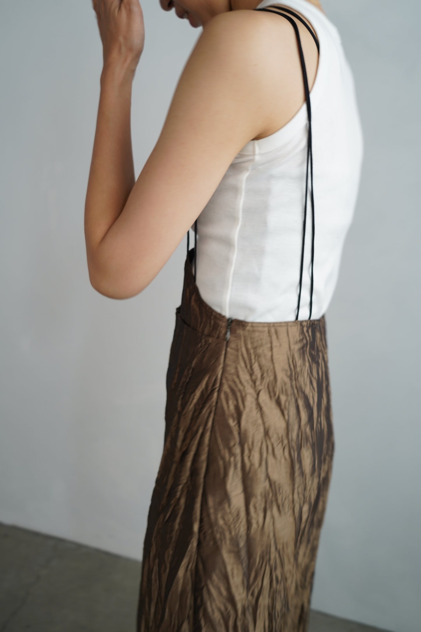 Washer Cami Dress / GOLD -8月10日発送-
