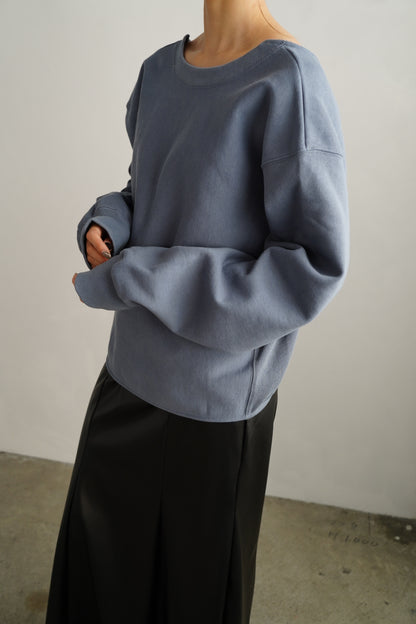 Round Sweat Pullover / ASHBULUE -12月5日発送-