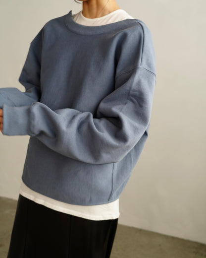 Round Sweat Pullover / ASHBULUE -12月5日発送-