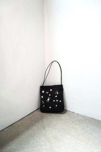 Adorn Satin Bag / BLACK -8月25日発送-