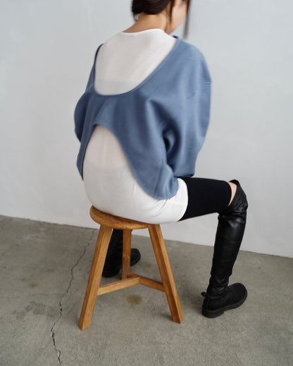 Round Sweat Pullover / ASHBULUE -12月5日発送-