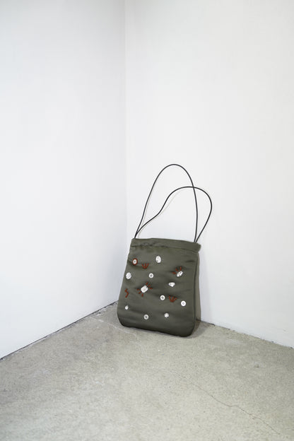 Adorn Satin Bag / KHAKI -8月25日発送-