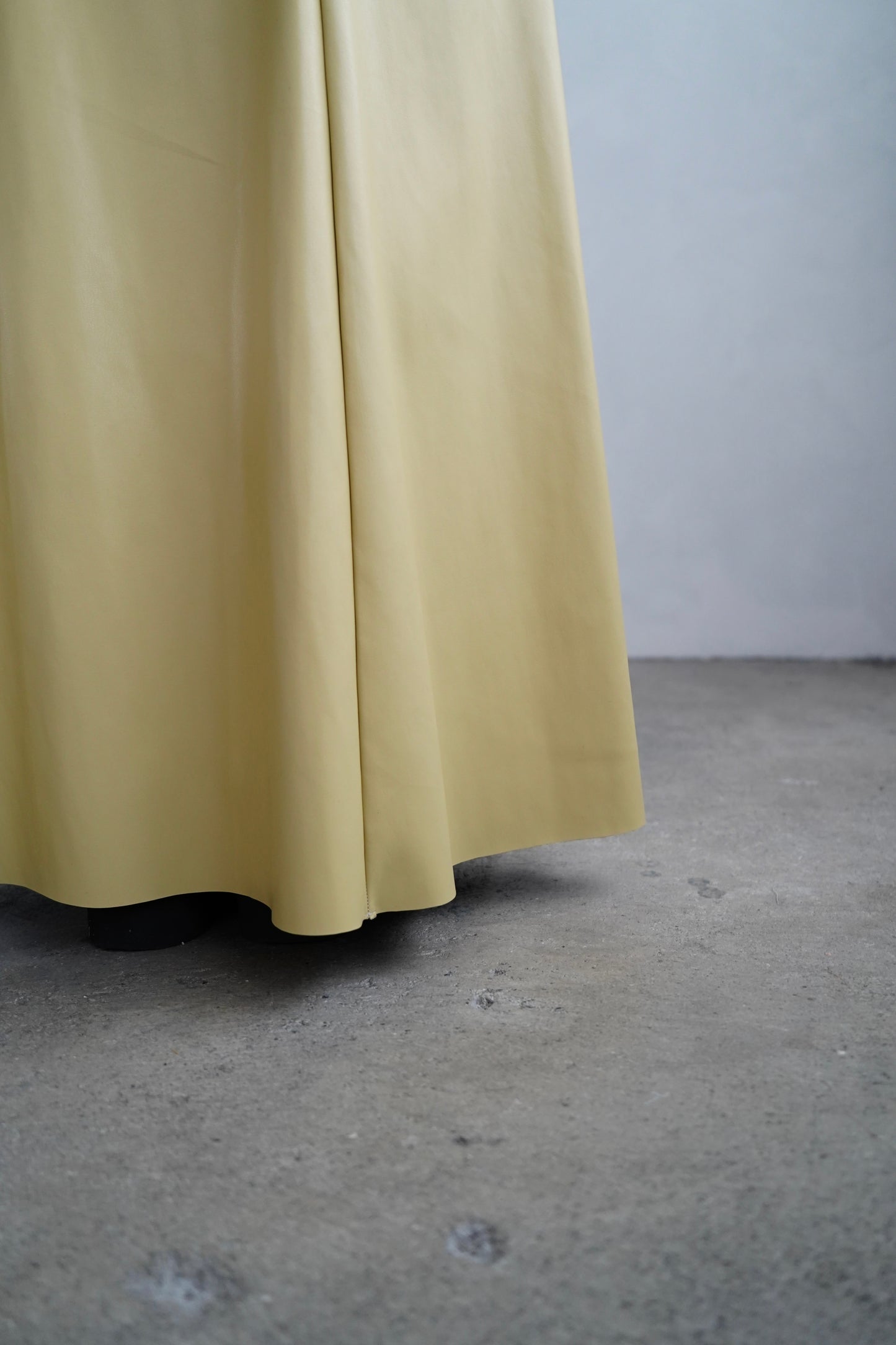 Artileather Draping Skirt / YELLOW -12月5日発送-
