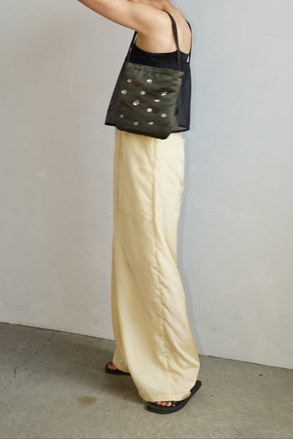 Adorn Satin Bag / KHAKI -8月25日発送-