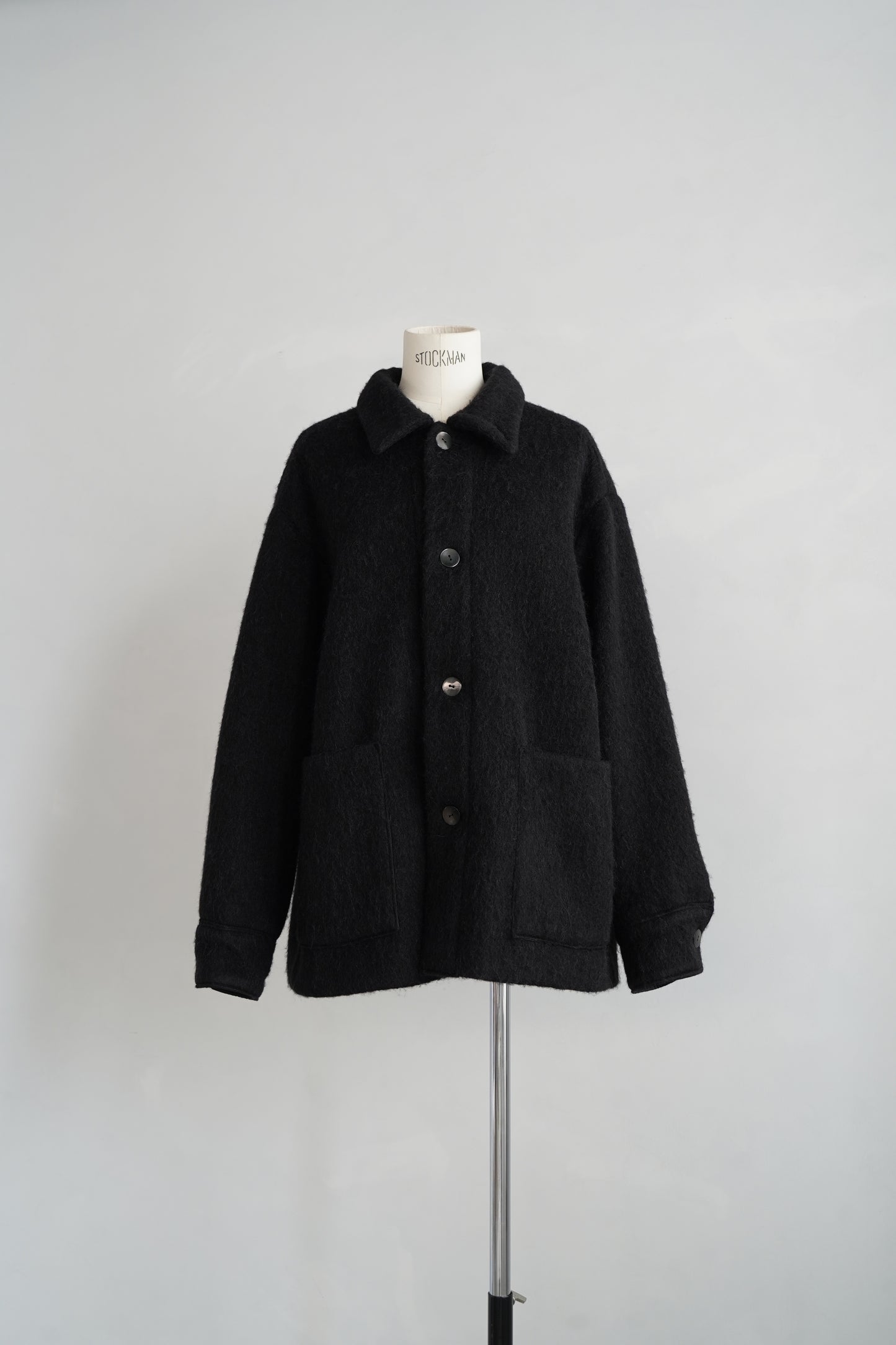 Soft Shaggy Jacket / BLACK -11月上旬発送-