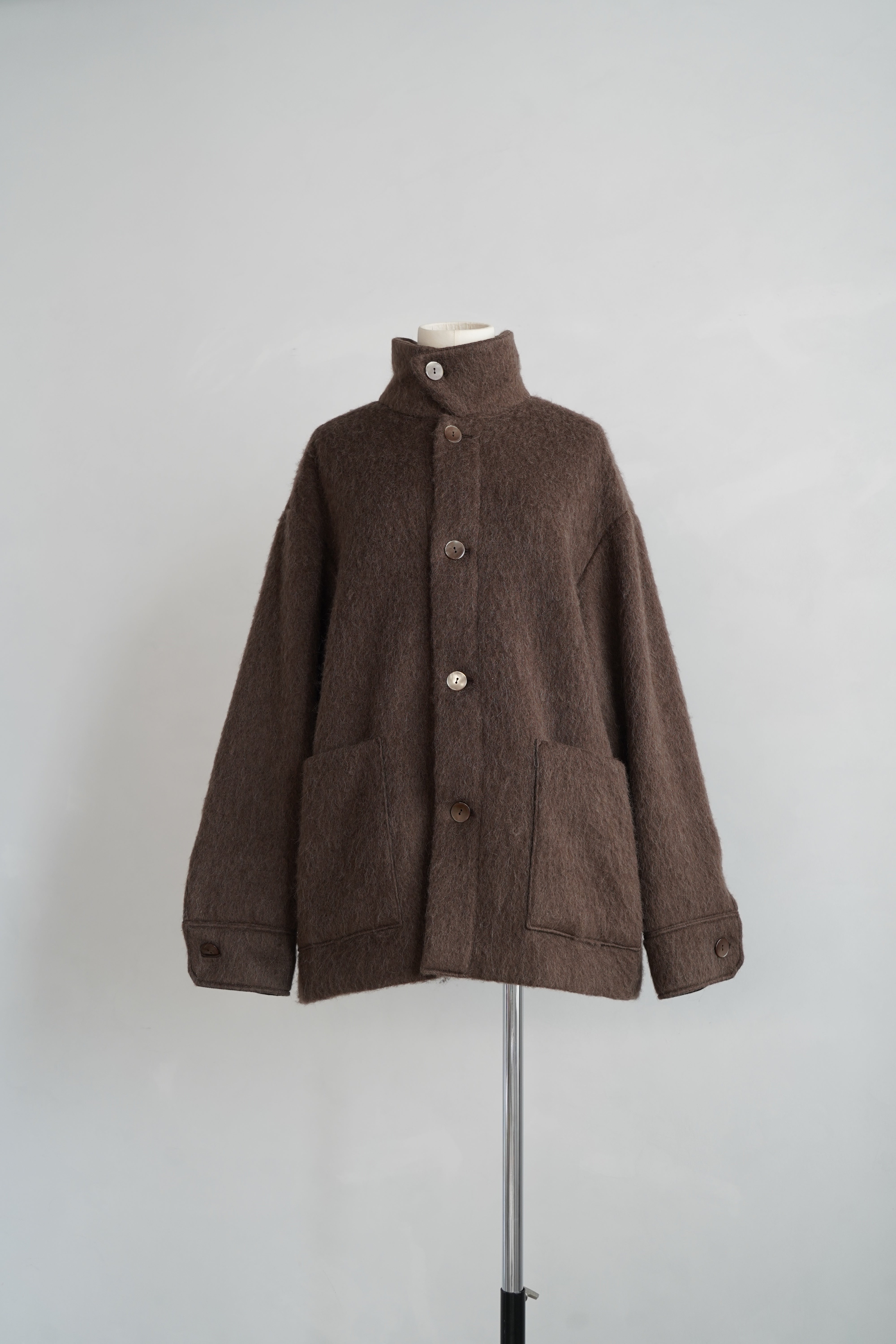 Soft Shaggy Jacket / BROWN -11月5-10日発送- – &her