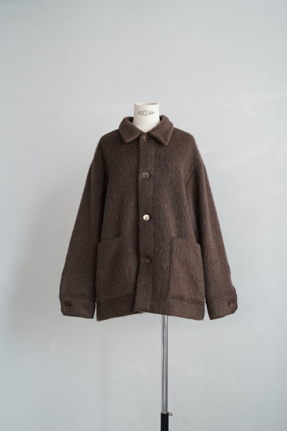 Soft Shaggy Jacket / BROWN -11月上旬発送-