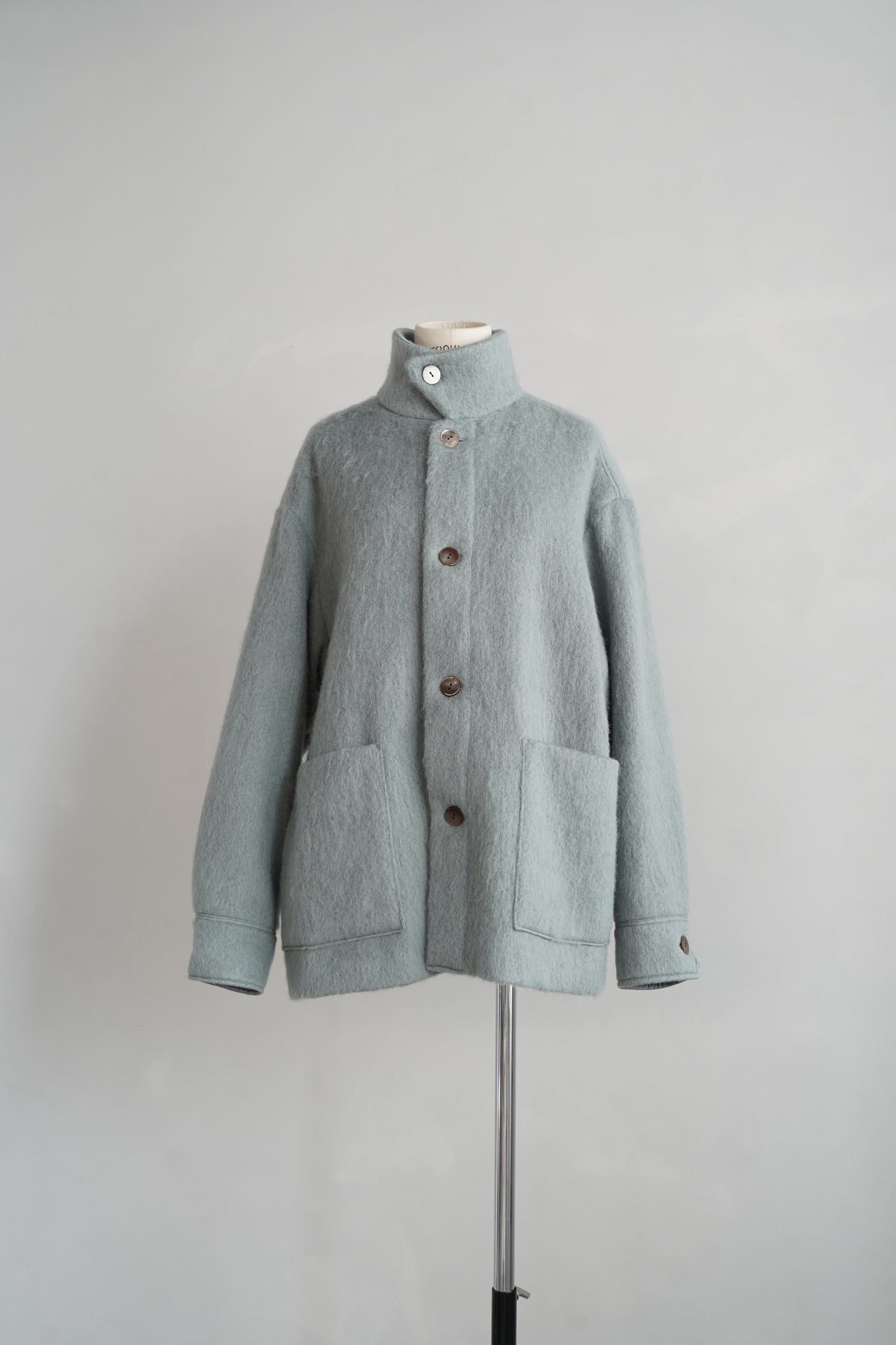 Soft Shaggy Jacket / GRAYBLUE -11月上旬発送-