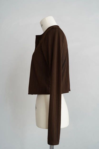 Middle Cardigan / BROWN -9月25日発送-