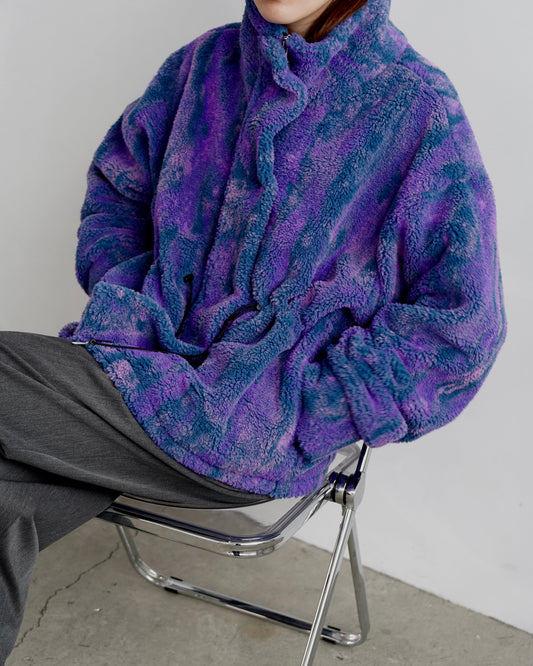 Brush Boa Jacket / BLUE -11月上旬発送-