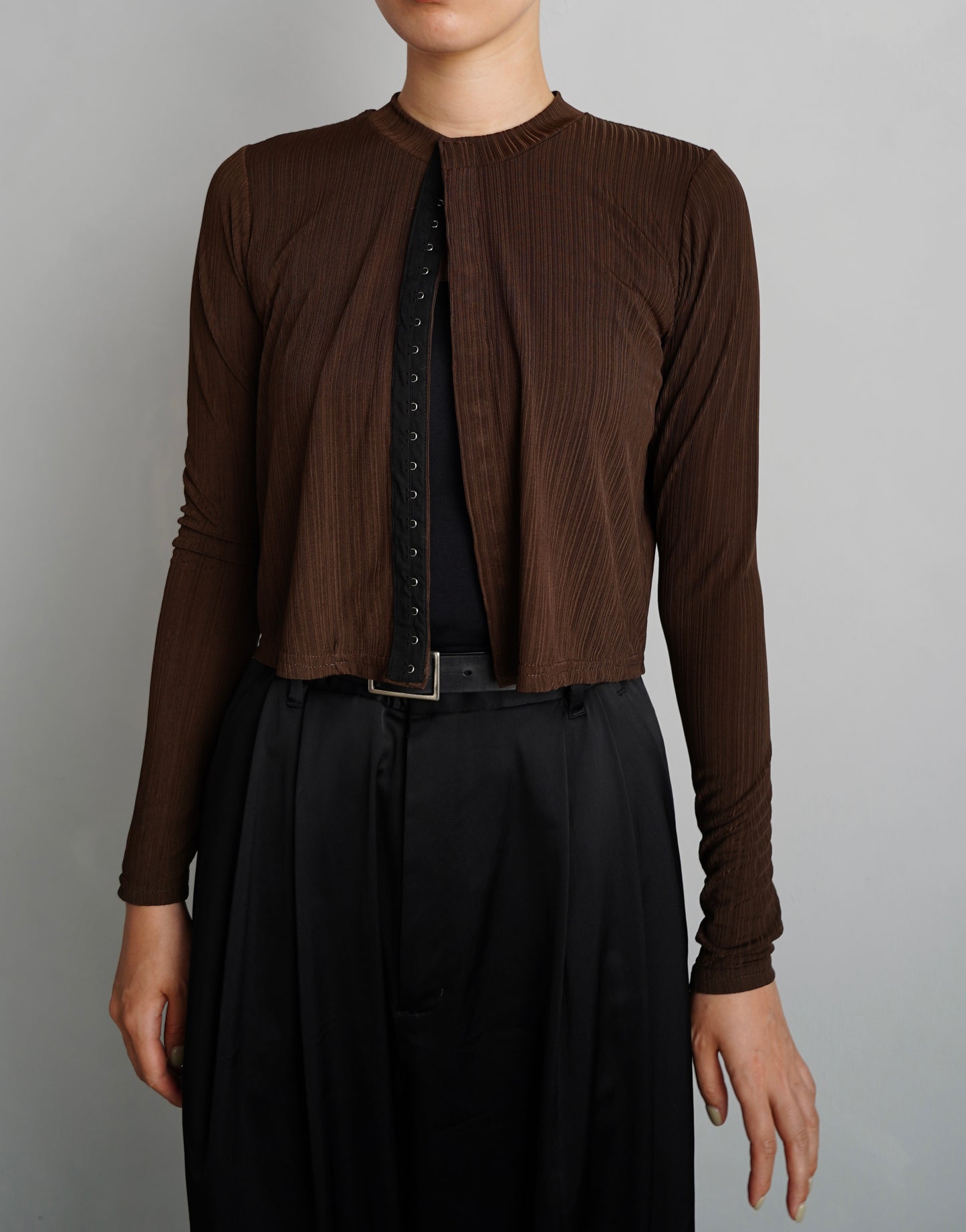 Middle Cardigan / BROWN -9月25日発送-