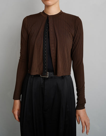 Middle Cardigan / BROWN -9月25日発送-