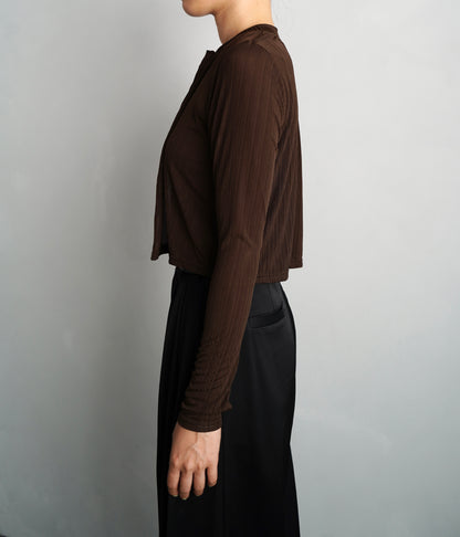 Middle Cardigan / BROWN -9月25日発送-