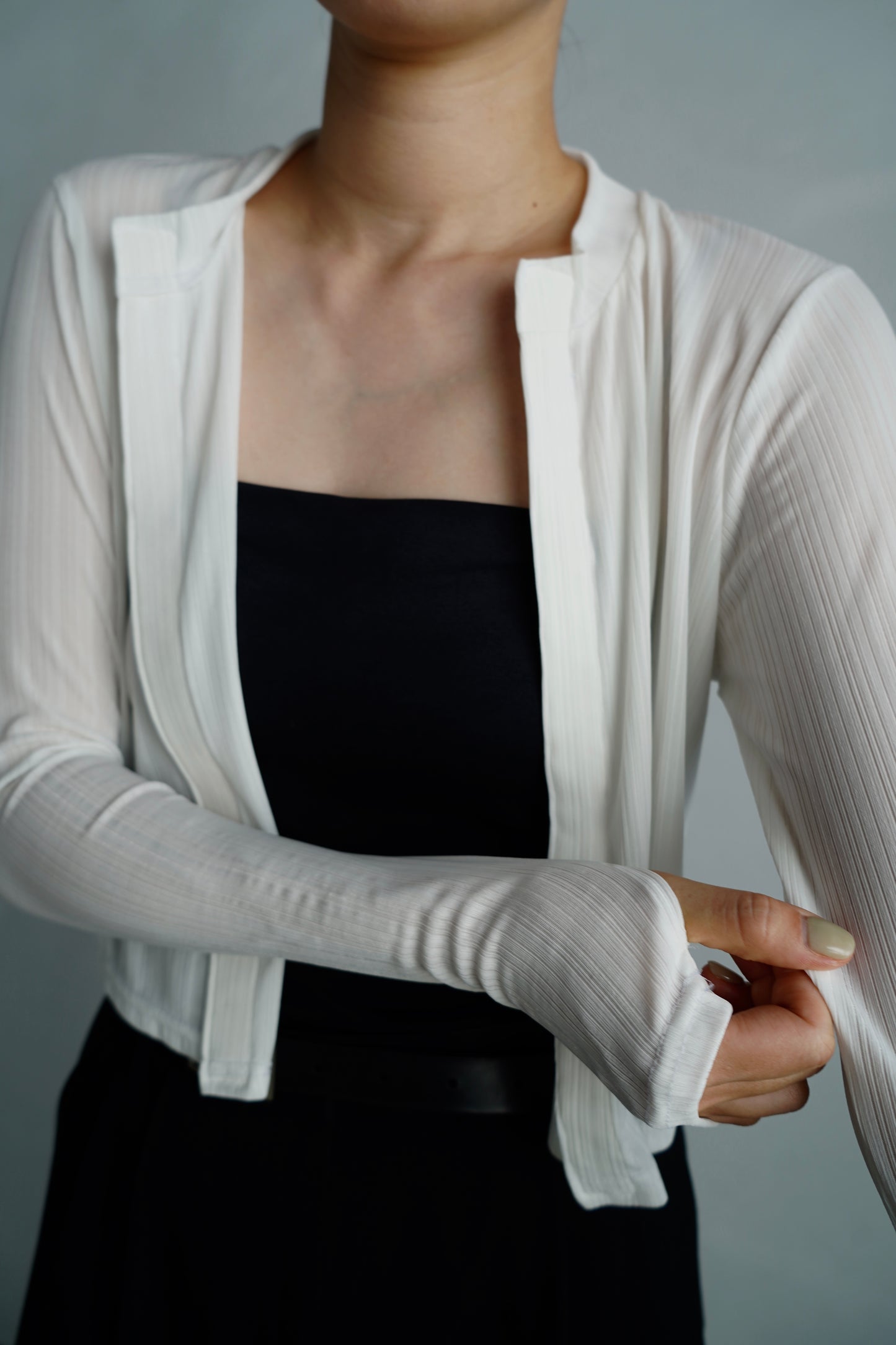 Middle Cardigan / WHITE -9月25日発送-