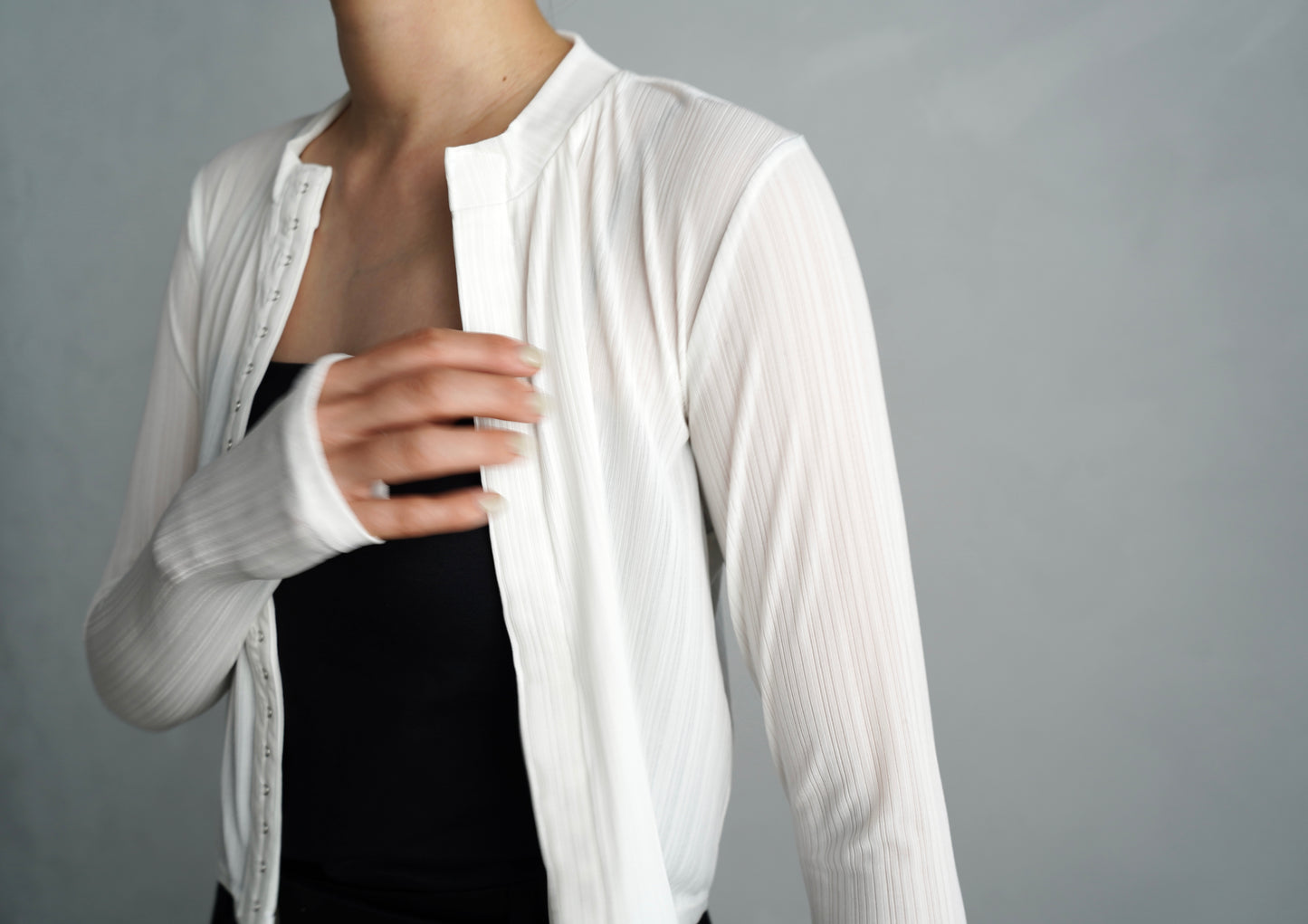 Middle Cardigan / WHITE -9月25日発送-